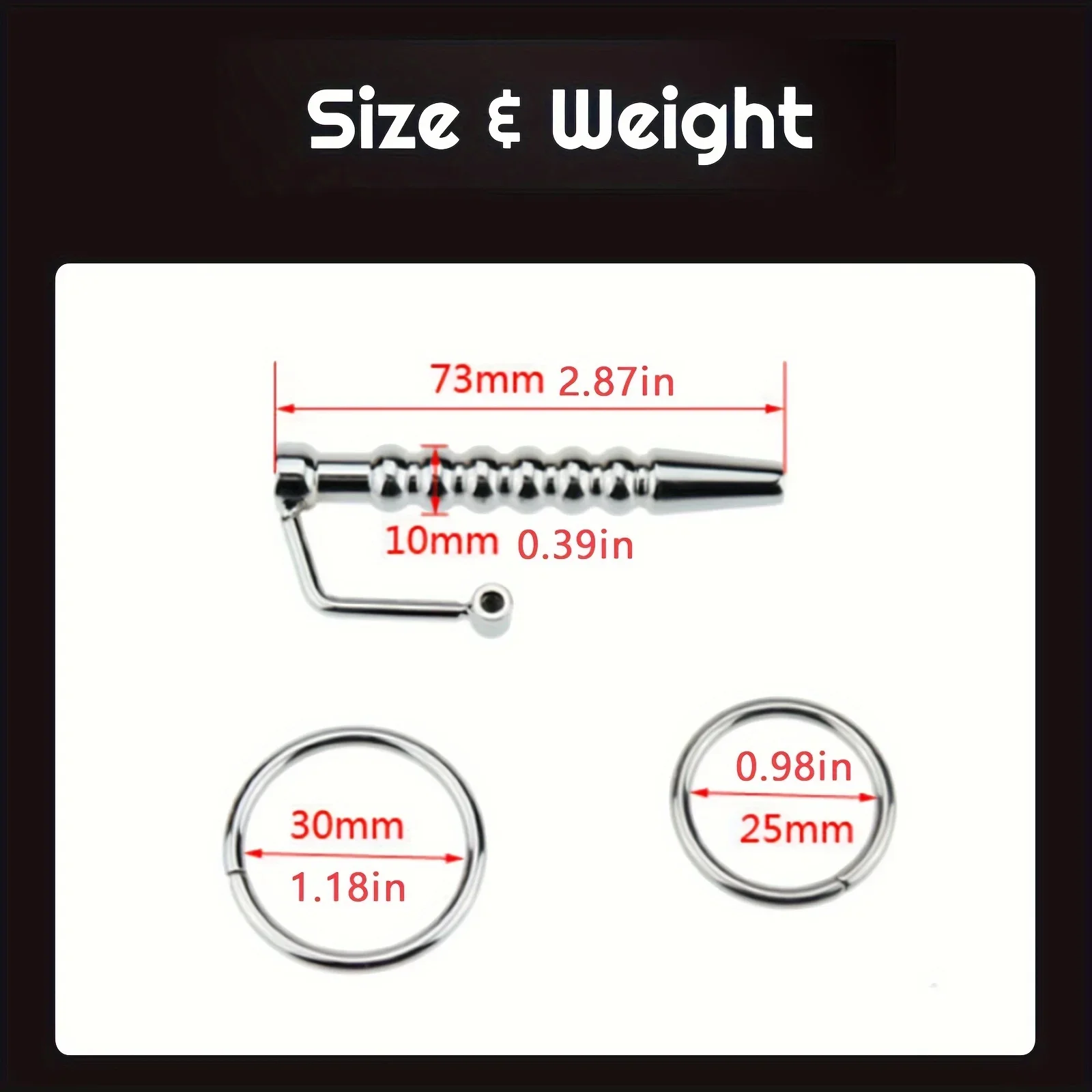 Urethral Dilator Urethral Penis Plug with Cock Ring For Men
