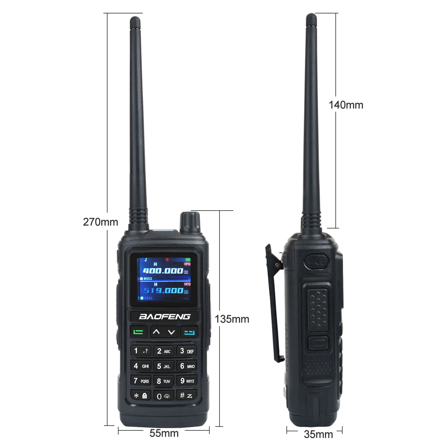 BAOFENG-UV-17Pro Walkie Talkie, GPS Air Band, 6 Bandas Receber, Tri-Bandas Transmitir, NoAA, FM, Freq, Rádio Copy sem fio