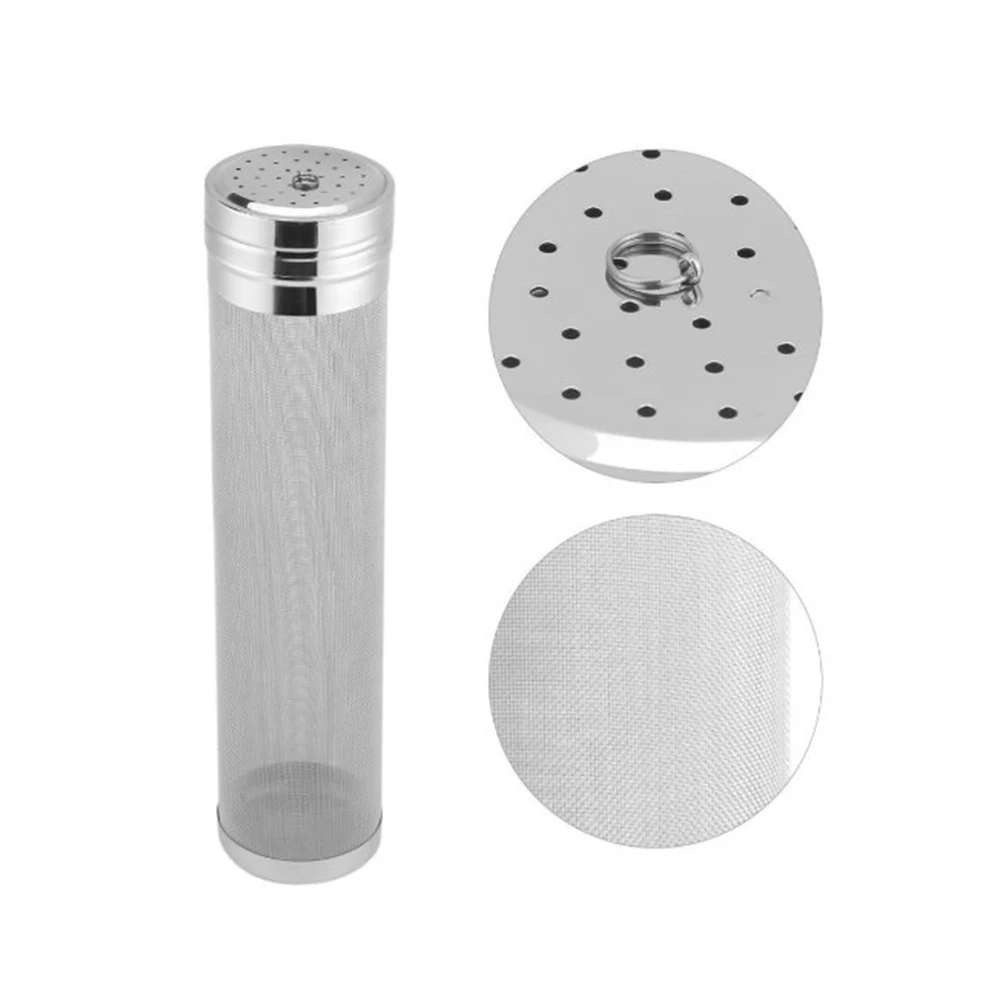 Beer Brewing Strainer Bag 300 Micrometer Stainless Steel Beer Dry Hopper Filter Strainer Hop Spider Mesh For Cornelius Keg Home Beer Brewing Kettle