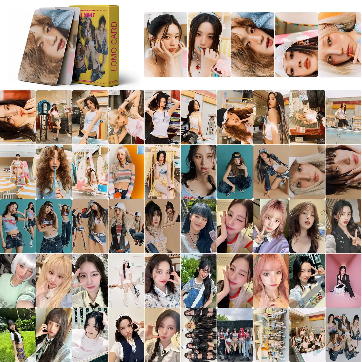 Lomo Cards 55pcs Kpop Gidle I SWAY New Album Photocards (G)I-DLE Photo Cards Postcards Fans Gift