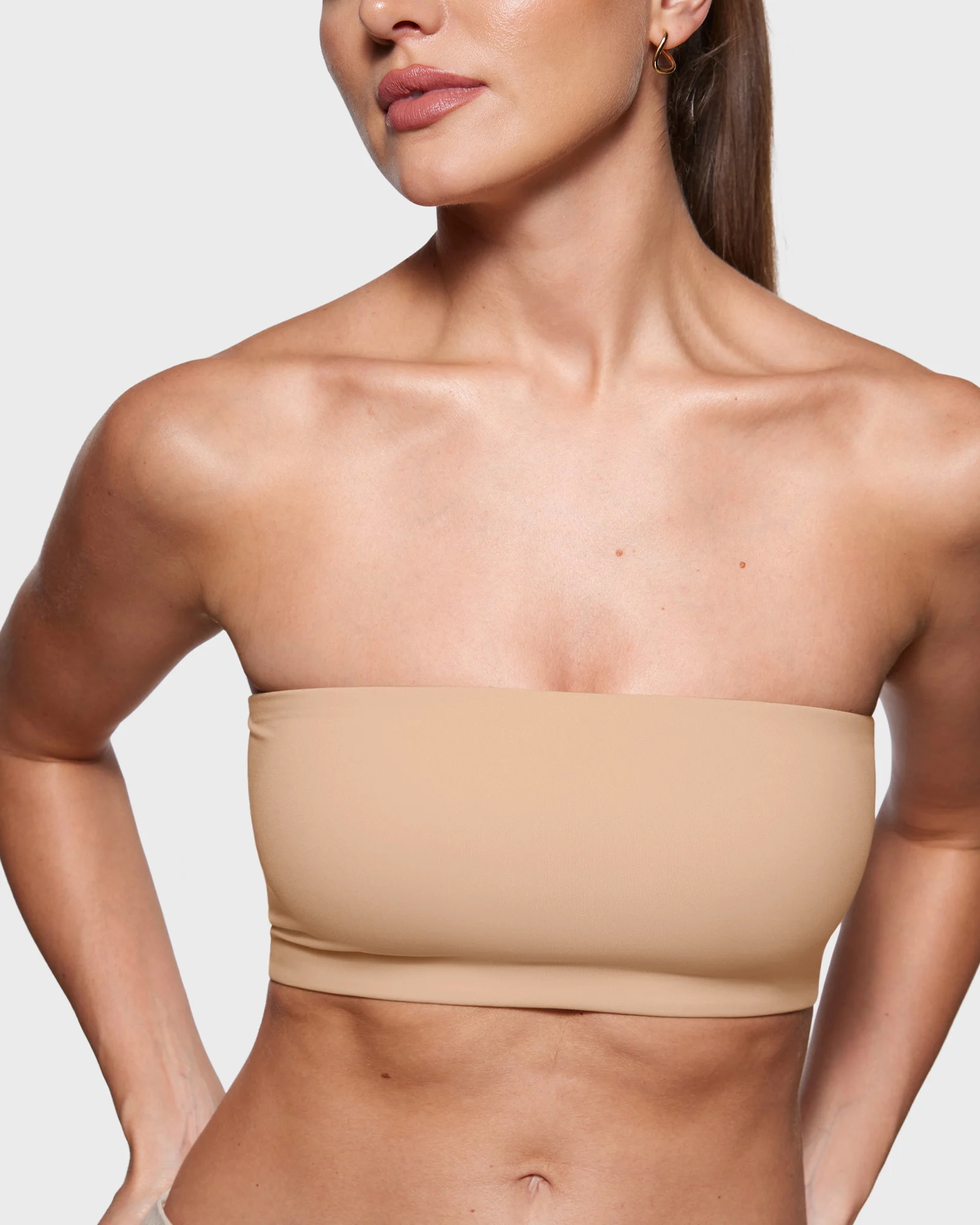 Women's Bandeau Bra Strapless Bralette Tube Top Seamless Wireless Comfortable Stretchy Non Padded Bras Tops