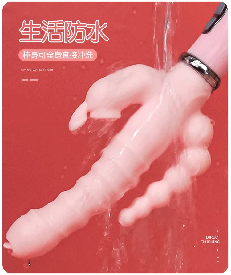 Rabbit vibrator 3 in 1 waterdicht oplaadbaar voor vrouwen_voghion.com