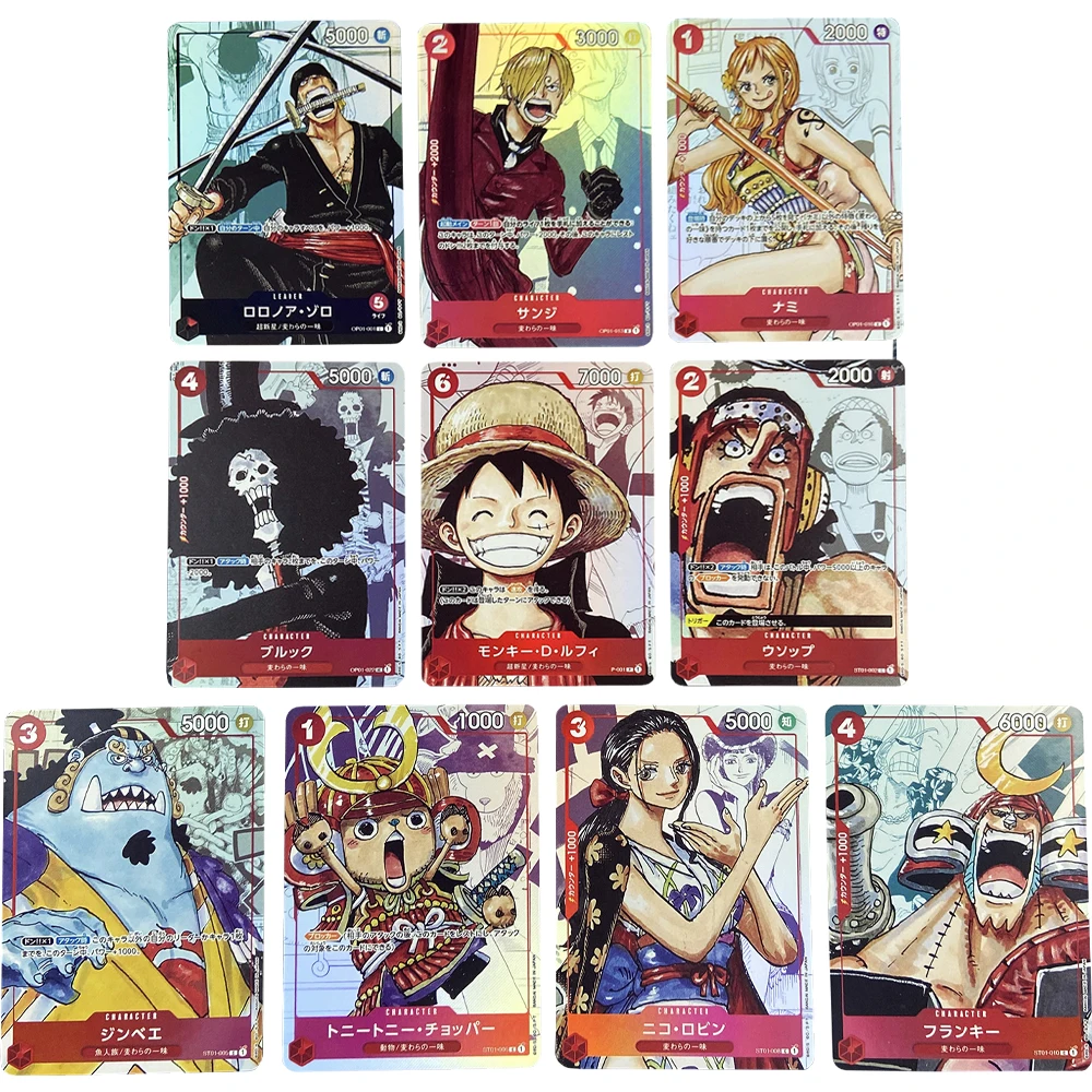 One Piece Anime Collectable Trading Card Cute Face 9 Cards QR Insert Set