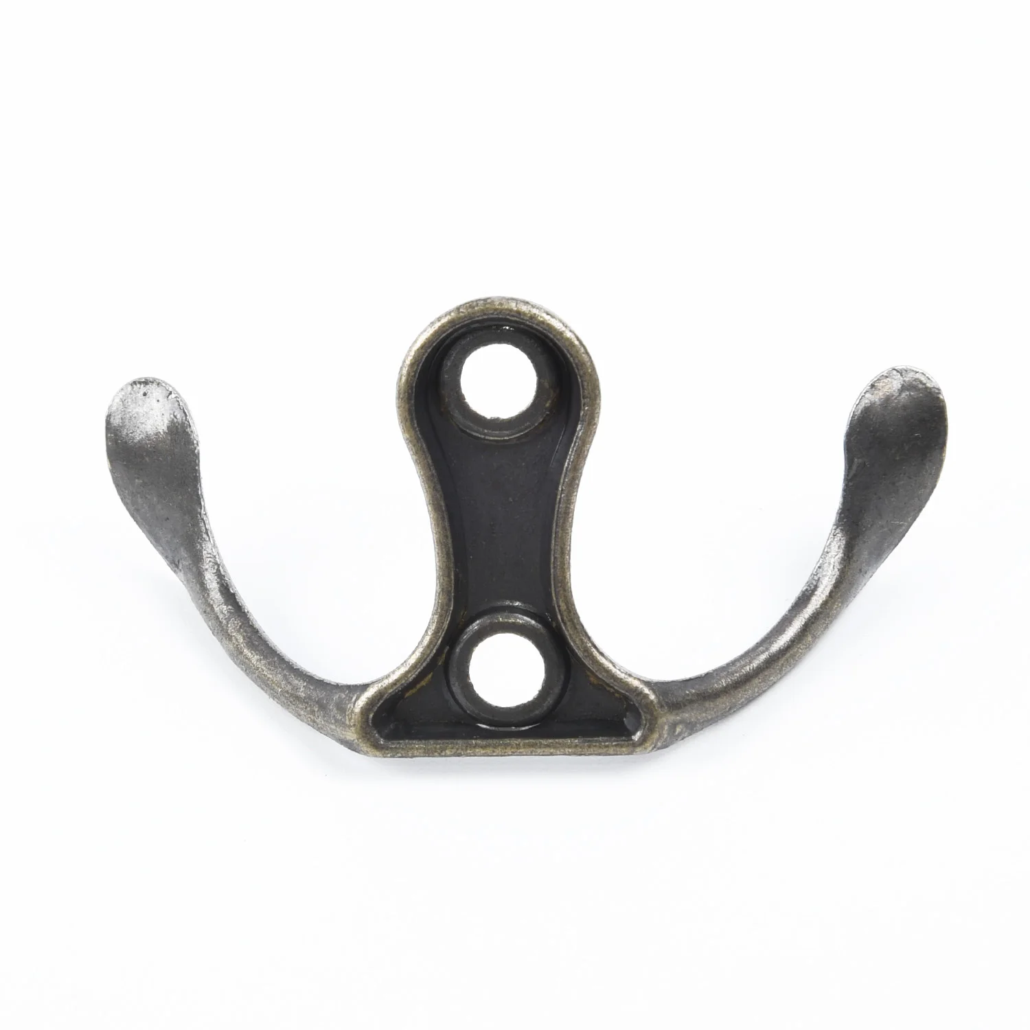

10 Pc Retro Double Wall Mount Hook Zinc Alloy Coat Clothes Towel Hat Double Peg Door Wall Hanger Holder Tie Back Home Kitchen