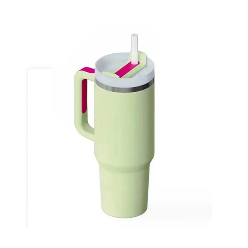 Stainless Steel Thermos Cup 40oz Handle Cup Second Generation Stainless Steel Thermal Insulation Cooling Double Vacuum Car Cup Handle Household