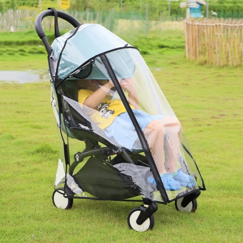 Transparent Baby Strollers Rainproof Cover Weather Proof & Portable Protective Sleeve Full Protections Rain Case