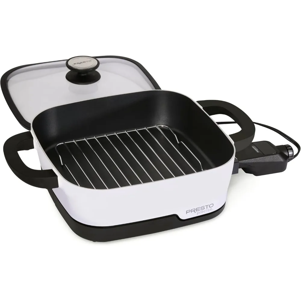 07118 Tuxedo Precision Multi-Cooker Digital Skillet, 12", White 3