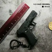 

G45 Tactical Pistol Shape Mini Keychain Nylon Decomposable Pendant Birthday Trend Key Chain Personalized Decorations Cool Gifts