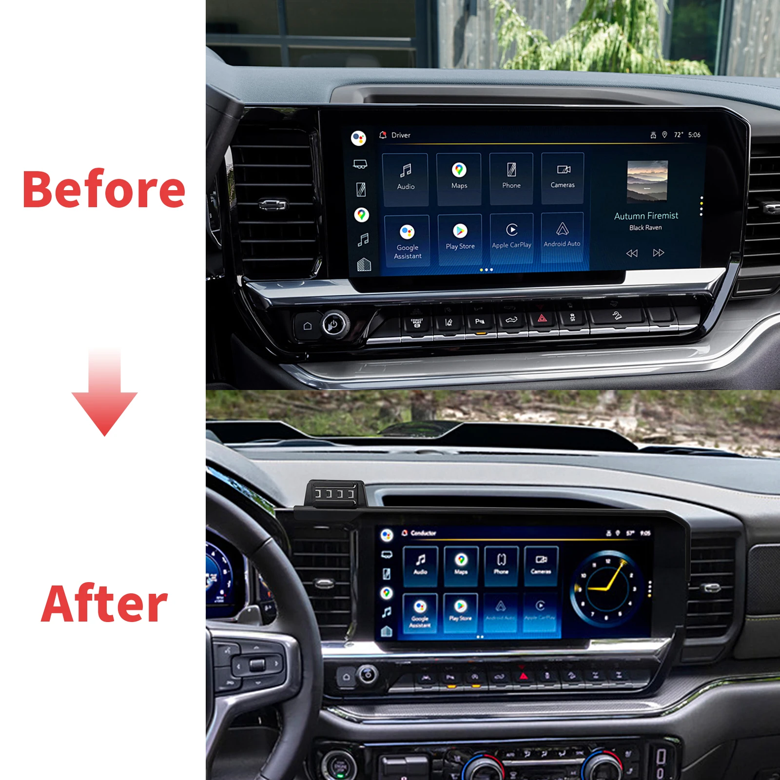 Car Mobile Phone Holder for Chevy Chevrolet Silverado 2025 GPS Bracket Navigation Stand Auto Accessories