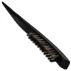 Wooden Handle Boar Bristle Three-row Pointed Tail Comb Brush for Thick Hair Slicking Back Curly Bun Hard Grubber Teasing Women 2