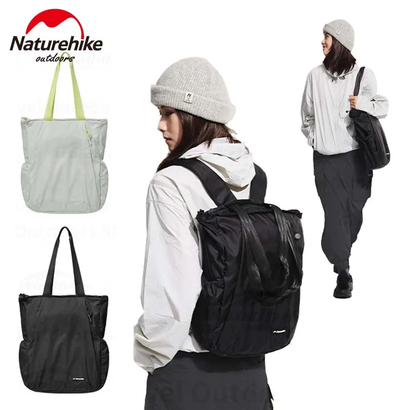 Naturehike Dual-purpose Backpack Messenger Bag 18L Large Capacity Commuter Bag Outdoor Foldable Portable Sports Waterproof