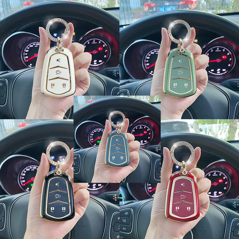 Cover Chiave/telecomando per CadillacCT6 CTS XT5 DTS ATS Escalade ESV SRX STS XTS ELR 2014 2015 2016 2017 2018 - S0cee8535e8834f9980ac032c316a5535G