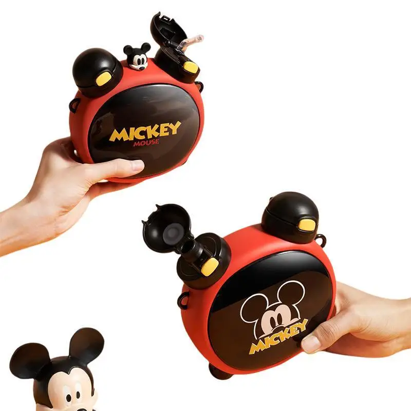 

Детские двойные питьевые чашки Disney с Микки лотсо, мультяшный тритановый материал, большая емкость для студентов, милый чайник, бутылка для воды