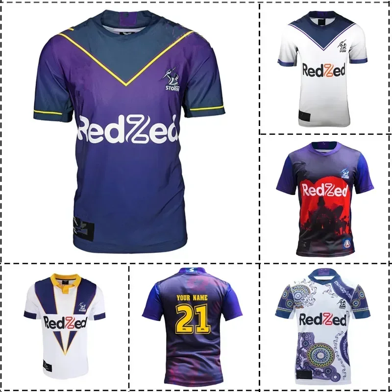 2021 Melbourne Storm Home / Away / Heritage / Anzac Rugby Jersey Shorts - Mens Size:S-5XL(Print Name Number)