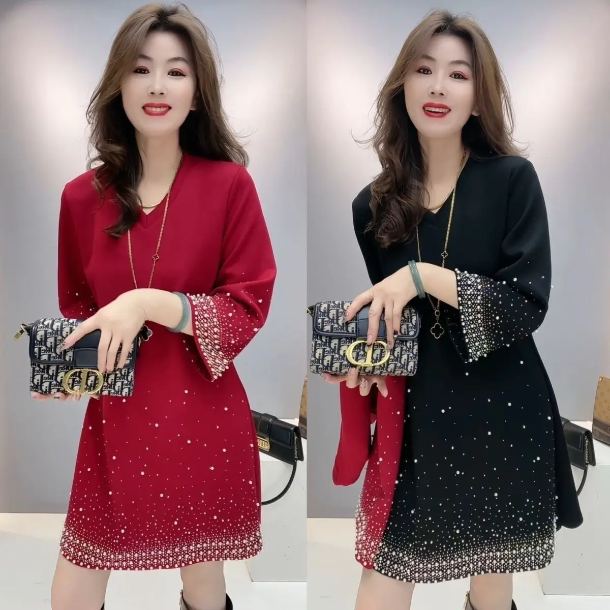 Abito alla moda allentato ed elegante di nuovo arrivo autunno inverno 5