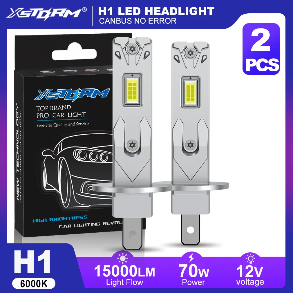 XSTORM H1 LED 라이트 70W 15000LM H3 LED 헤드라이트 캔버스..