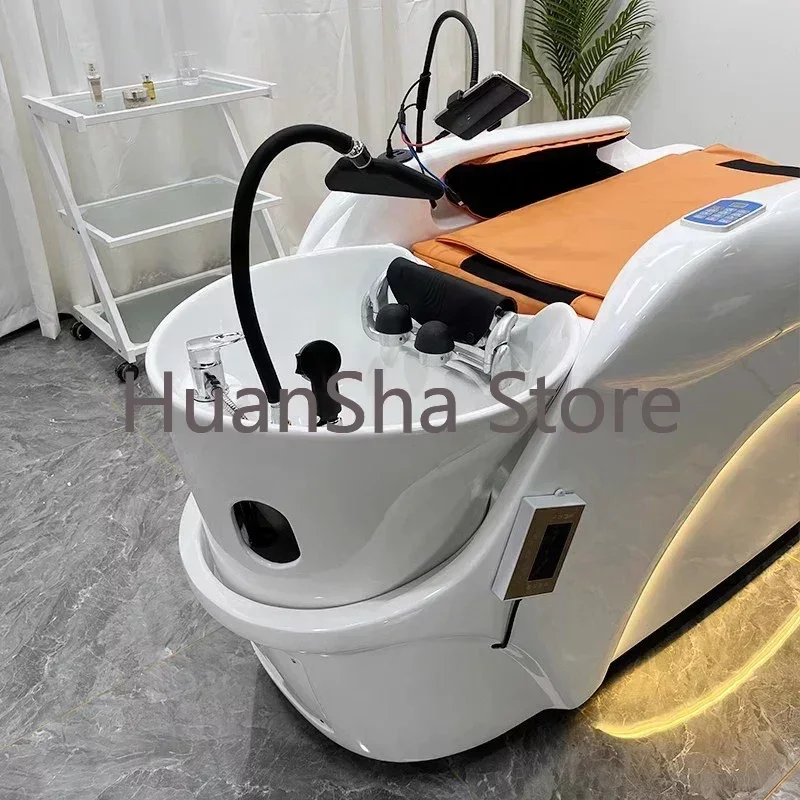 Head Spa Beauty Salon Chair Professional Stylist Japanese Shampoo Chair Hairdressing Massage Silla Peluqueria Furniture LJ50SC