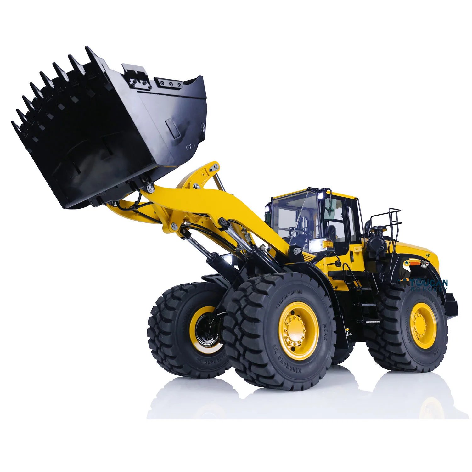 MTM WA480 RC Hydraulic Loader 1/14 Scale Remote Control Metal Construction Wheeled Vehicles Sound Light Model Toys THZH1339 6