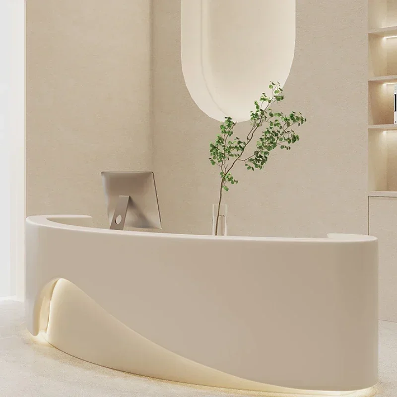 Beauty Salon Table Reception Desks Checkout Counter Shop Customer Center Reception Desks Podium Mostrador Tienda Furniture