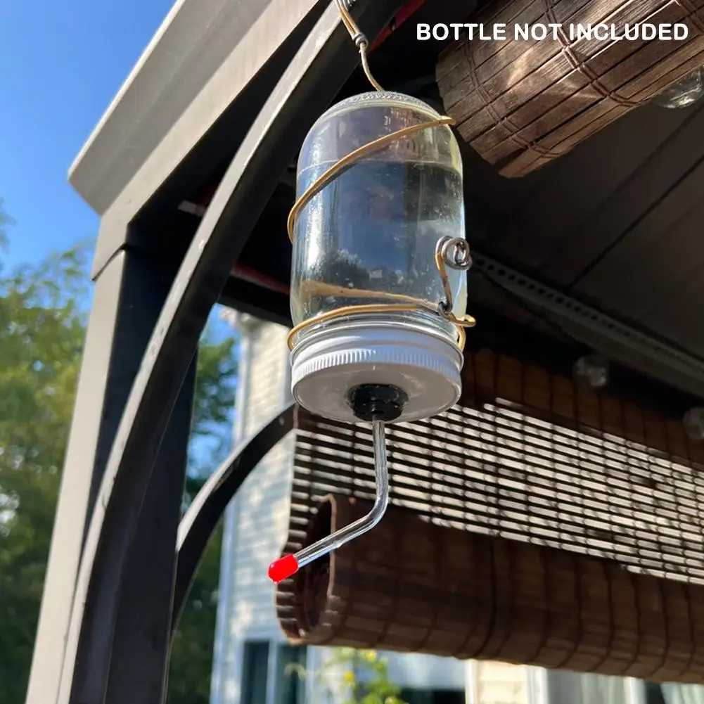 

DIY Hummingbird Feeder Kits Flower Shape Feeding Port Turn Recycled Bottles Into Water Bird Feeder For Outdoor Patio Garden G5E9