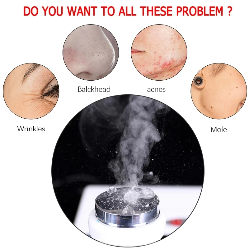 2 In 1 RU 628 Ultrasonic Facial Machine Spot Tattoo Removal Anti