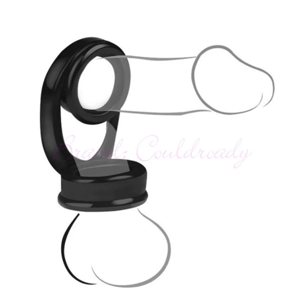 Elastic Penis Ring Cockring Triple-ring Scrotum Bind Delay Ejaculation Erection Adult Products Sex Toys for Men penis ring