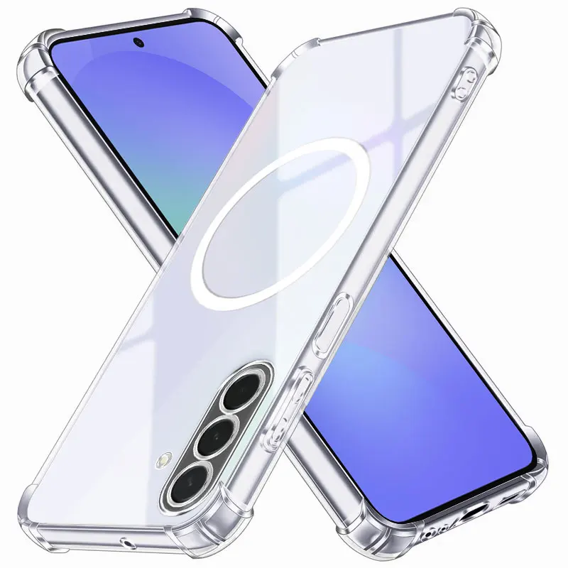 Für Samsung Quantum 4 5 Hülle, magnetischer Aufkleber, Handyhülle für Samsung Galaxy Jump3 Buddy 3, stoßfeste, klare, weiche Silikonhülle