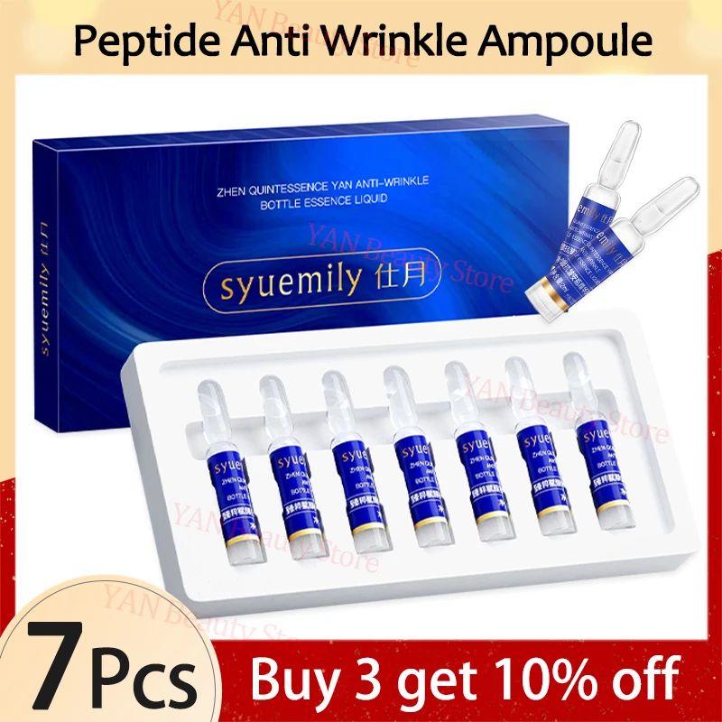 Peptide Anti Wrinkle Ampoule Vitamin Elastic skin Serum Niacinamide Whitening Essence Hyaluronic Acid Korean Skin Care Products lanbena ampoule serum hyaluronic acid vitamin c 24k gold retinol q10 ceramide anti aging wrinkle moisturizing beauty for 7 days