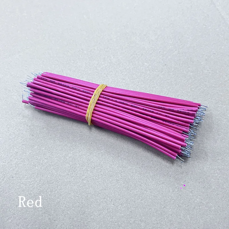 전자 와이어, 화이트 블랙 레드 블루 라이트 스트립 연결 와이어, 22AWG/0.3 스퀘어, 12cm, 50 개, 100 개, 200 개