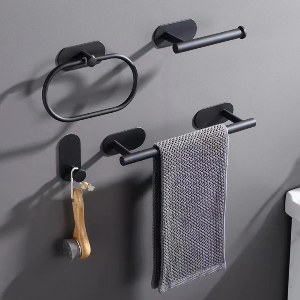 

Wall Mount Toilet Towel Paper Holder Self-Adhesive Kitchen Roll Paper Tissue Stand Hanging Napkin Rack Bathroom Accessories