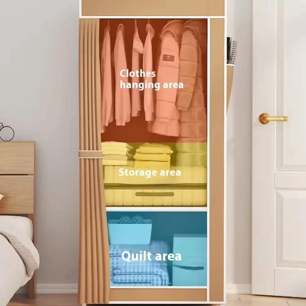 Wardrobes Non-Woven Cabinet Fabric Wardrobe Standing Storage Cabinet Bedroom Furniture storage cabinet fabric wardrobe cloth wardrobe