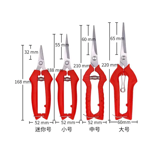 Kerti Metsző Olló Cserepes Ágak Gyümölcsök Kis Háztartási Kézi Szerszámok Ültetvényes Kertészeti - Image 5