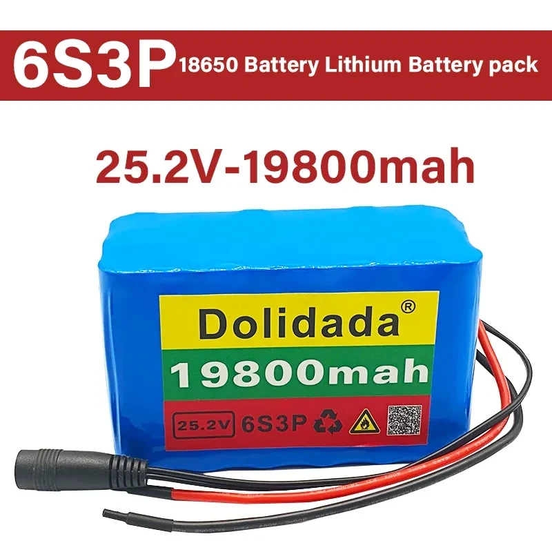 Wholesale Custom 6s3p 24V 18650 Li Ion Battery 25.2 V 19800 MAH Ebike