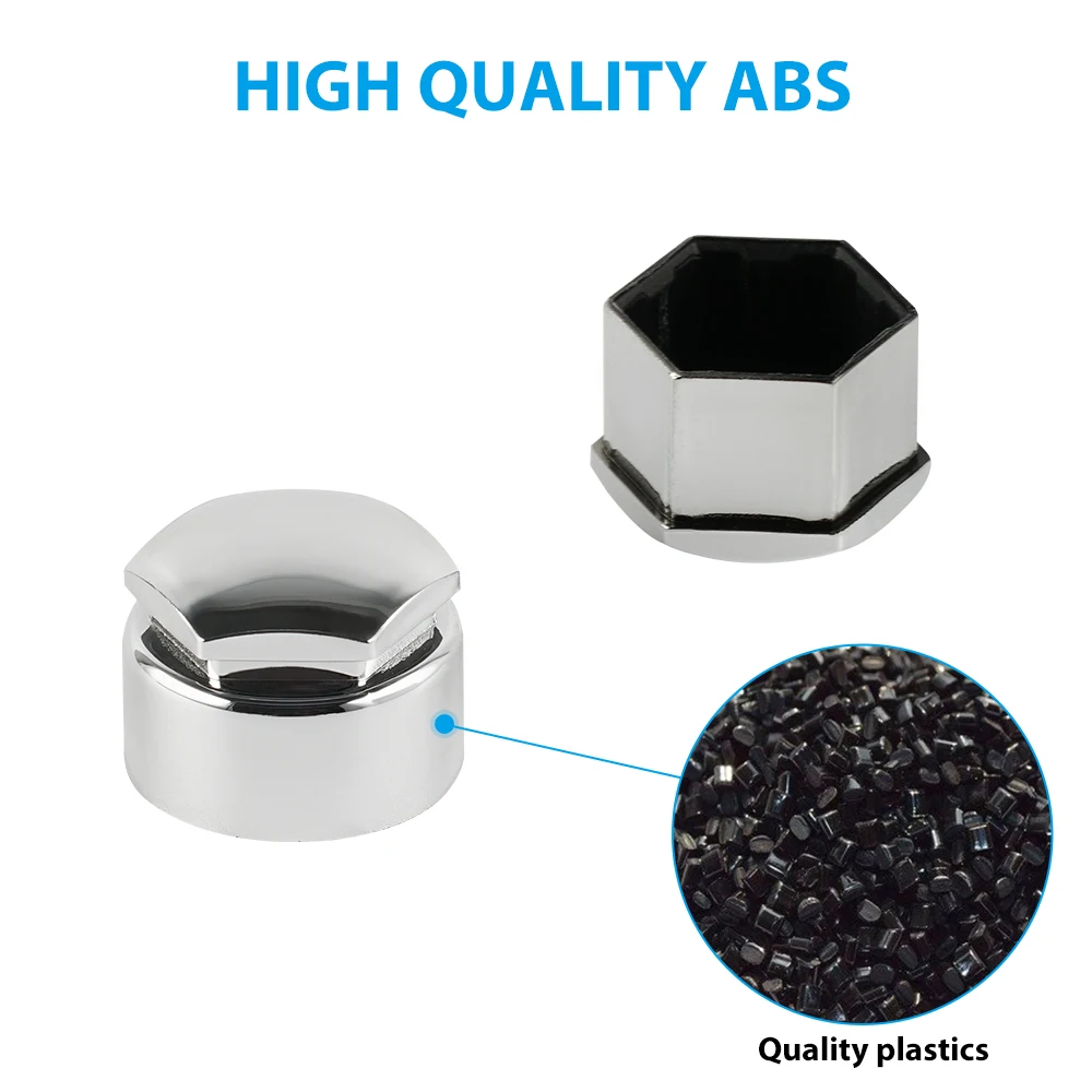 Universal 17mm Car Wheel Nut Caps Bolt Covers