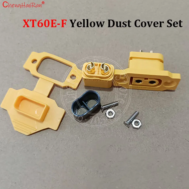 ChengHaoRan 1Set XT60E-F.B 모델 비행기 배터리 금도금 고전류 암 플러그 장착 가능 XT60 커넥터 검정색
