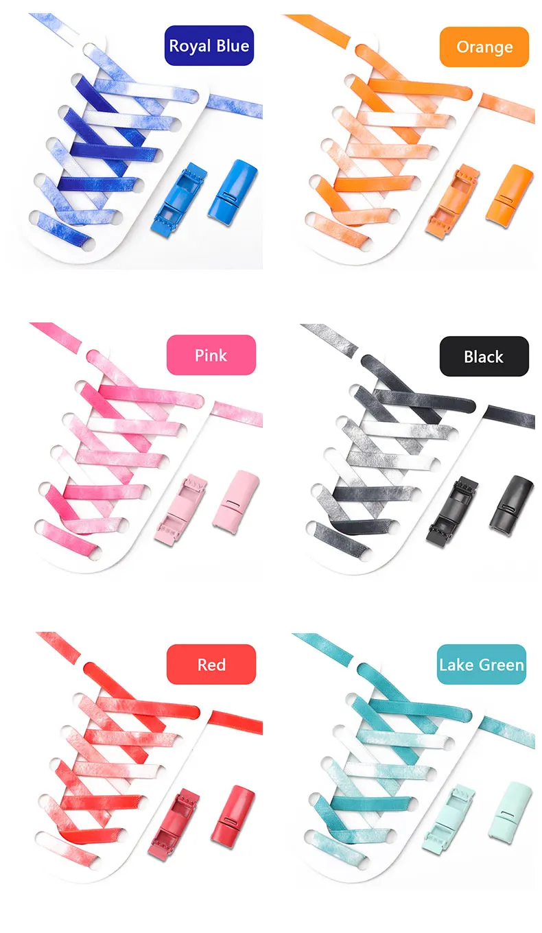 Regenbogen-Magnetverschluss-Schnürsenkel, elastische Sneaker-Schnürsenkel, Erwachsene und Kinder, 8 mm breit, flache Gummi-Schnürsenkel ohne Krawatte, Schuhzubehör – Detail 8