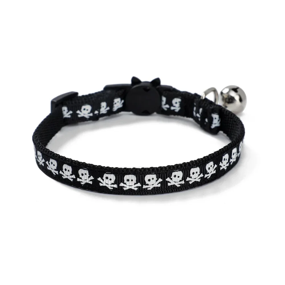 New Cat Dogs Collars Halloween Costume Cat Dog Collar Popular Pet Accessories Pumpkin Skull Cat Collar Spider Funny Dog Collar 4