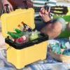 Mini Refrigerator Camping Car Dual Purpose Refrigerator Bottle Cooler Ice Pack Cooler Box Incubator With Handle Portable Outdoor 2