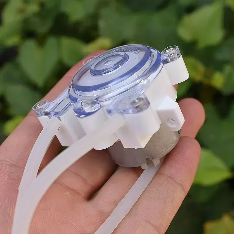 Micro Peristaltic Pump DC 6V-12V Small Mini 500 Geared Motor dosing pump Dosing Liquid Water Squeeze for Lab Ink Sampling Pump