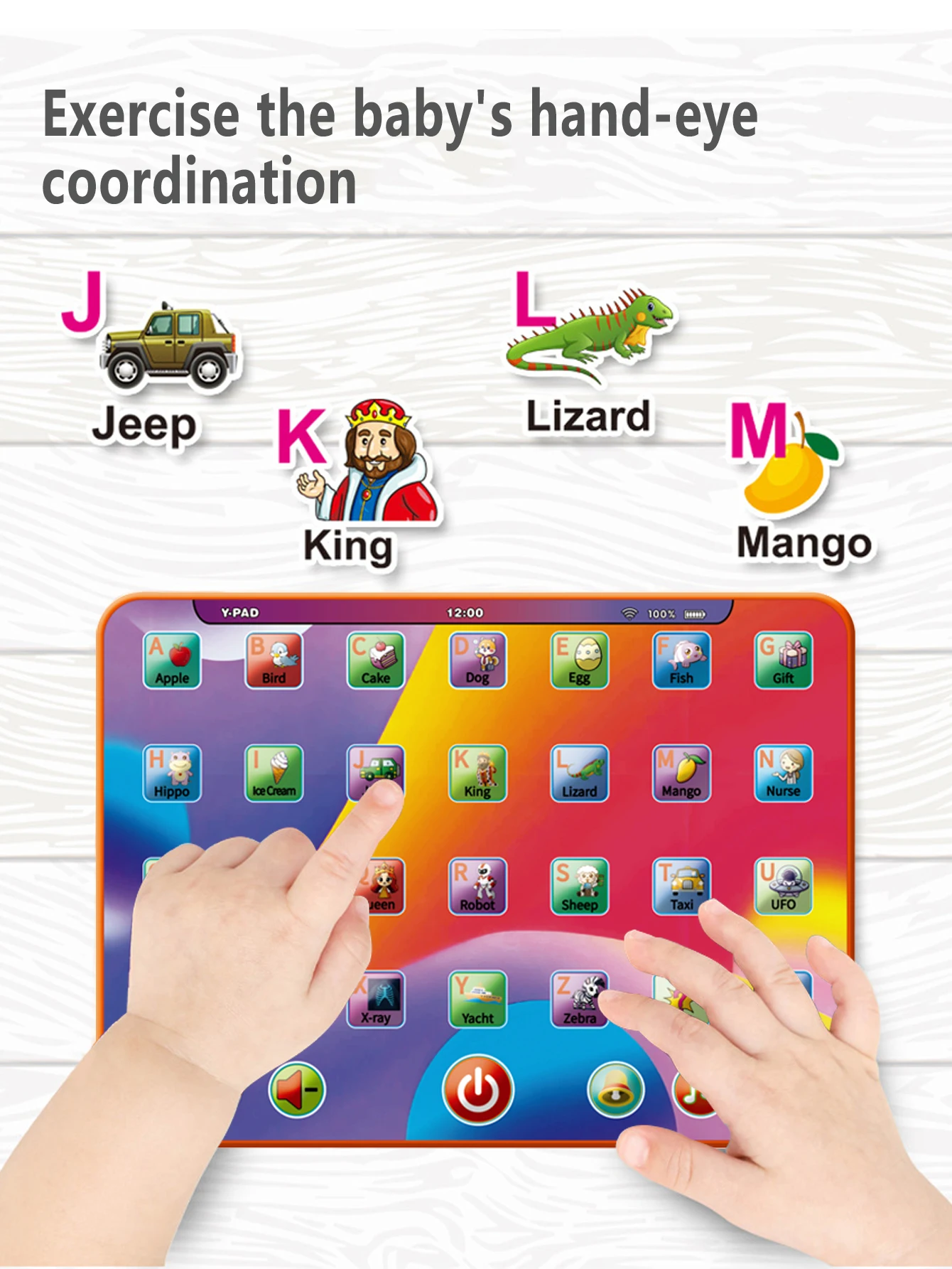 Interactive Alphabet Learning Tablet For Kids Educational Toy_voghion.com
