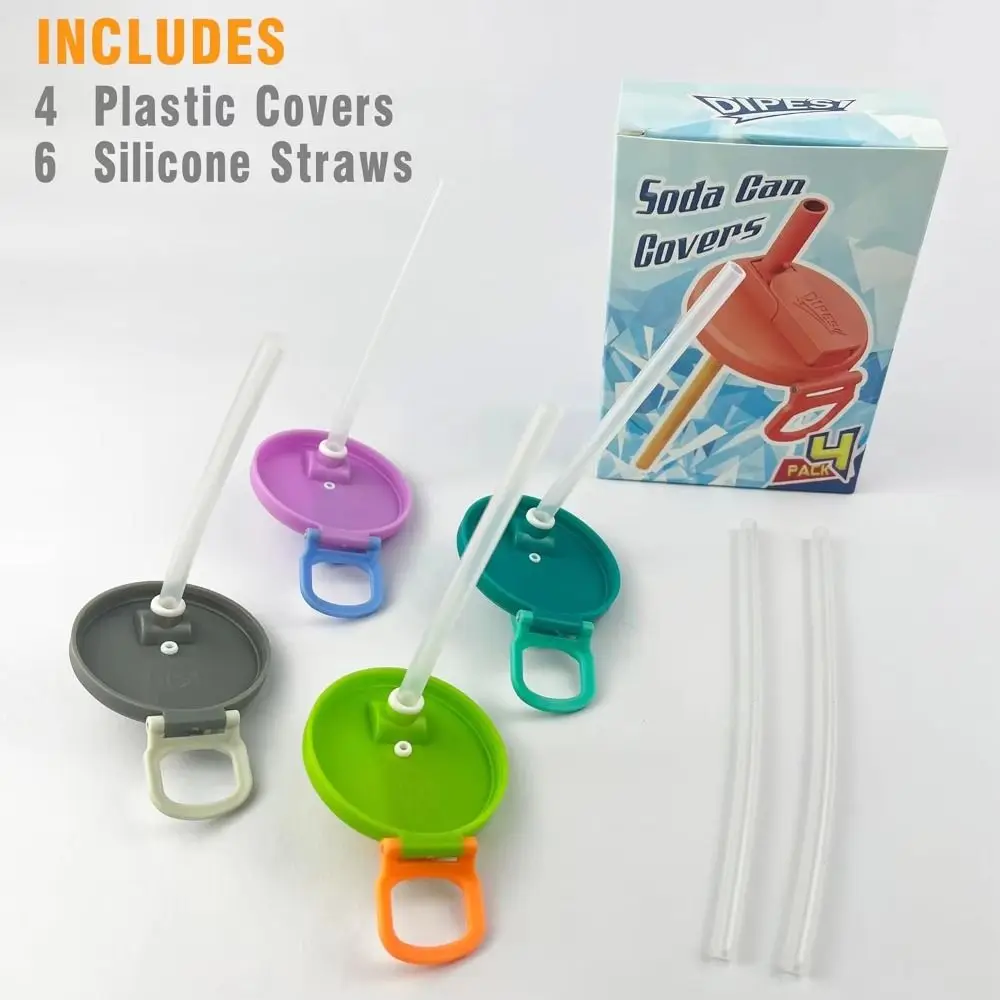 소다컵 커버 소다캔 뚜껑 흘림 방지 좋은 밀폐력 음료 튜브 누출 방지 어댑터 병 교체 뚜껑