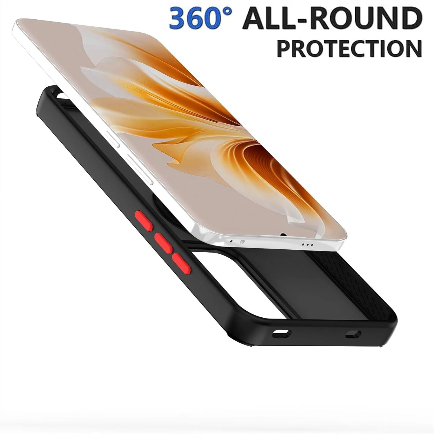 Durable Armor Matte Case with Magnetic Ring Stand Holder