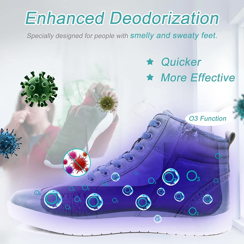 Portable Household Shoe Dryer Smart Sterilization Foot Care Device Warm Air Drying Dehumidification Odor Removal Mute with Timer 6