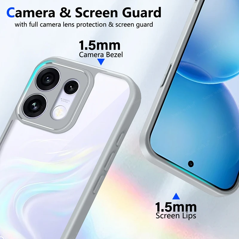 Clear Shockproof Silicone Phone Case with TPU Bumper