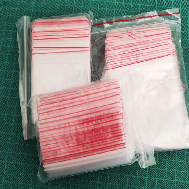 50pcs/Pack Small Plastic Zip Lock Bag With Hole Clear Zipper Jewelry  Packaging Bag Mini Zip Lock Storage Bags - AliExpress