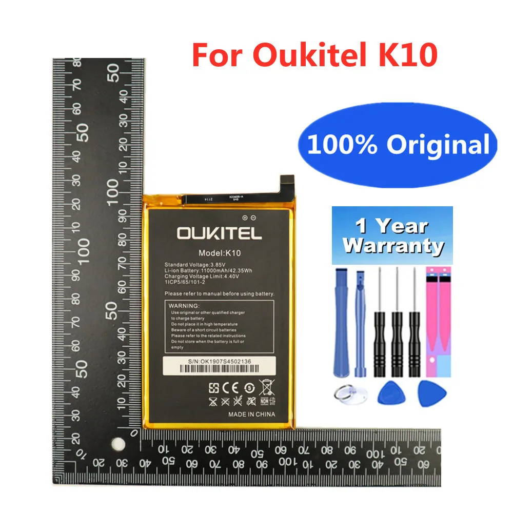 

Новинка 100% оригинальный аккумулятор Oukitel K10 11000 мАч для Oukitel K10 резервная батарея для телефона высококачественные батареи с набором инструментов