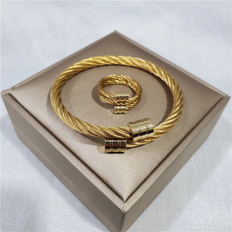 316L Stainless Steel Weiya Wire Hip-hop Punk Opening Elastic