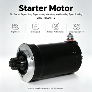 Motorino di Avviamento 2704001 per Ducati Monster 400 600 620 695 696 750 800 900 S2R S4 S4R IE Multistrada 620 Dark Sport Touring ST2 ST4