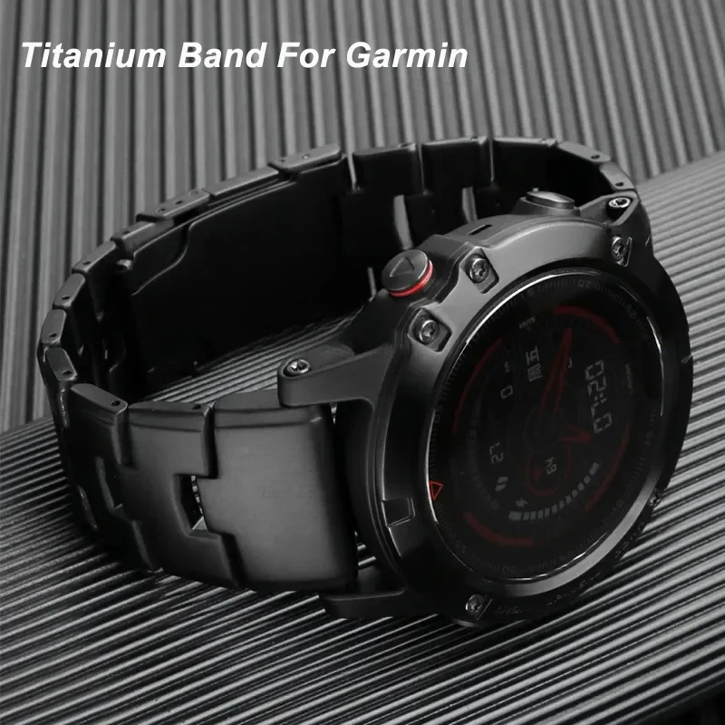Premium Quickfit Titanium Watch Strap - 26mm/22mm Adjustable Metal Release Band