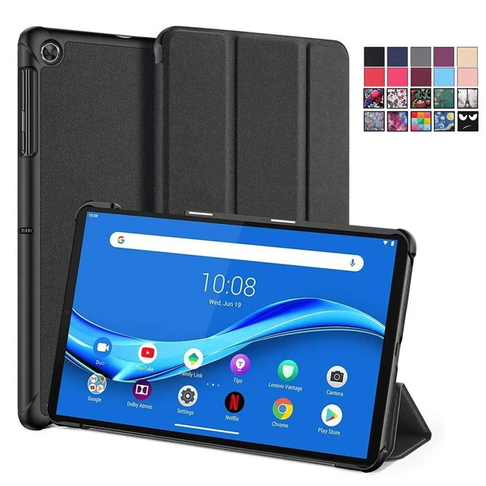 Custodia Folio Sottile In PU Con Supporto Per Lenovo Tab M10 FHD Plus (TB-X606F) 10.3 Pollici - Leggera E Smart - 2